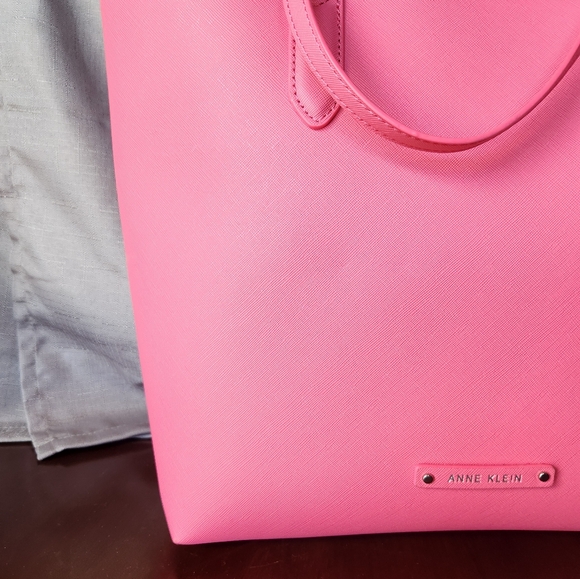 Tote & Crossbody Bag - Pink & Silver - Anne Klein - Picture 8 of 8